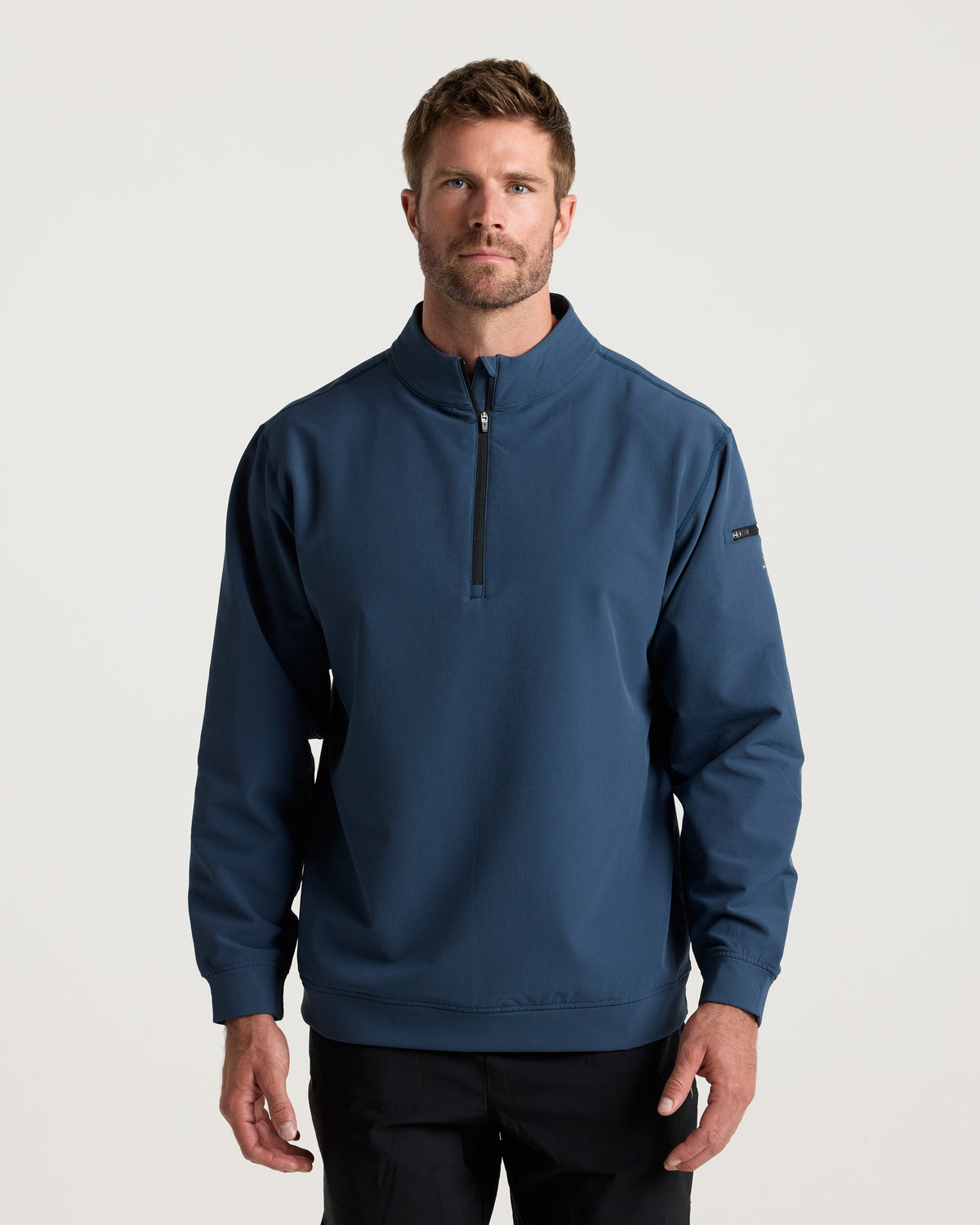 Vanta+ Quarter Zip - Midnight Navy "Minimal"