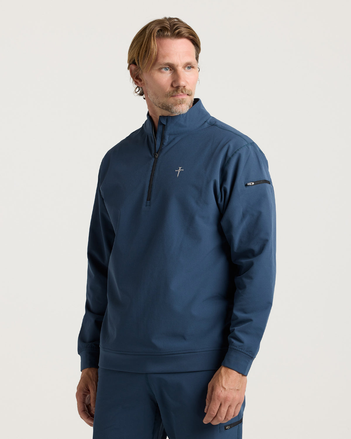 Vanta+ Quarter Zip - Midnight Navy "Cross"