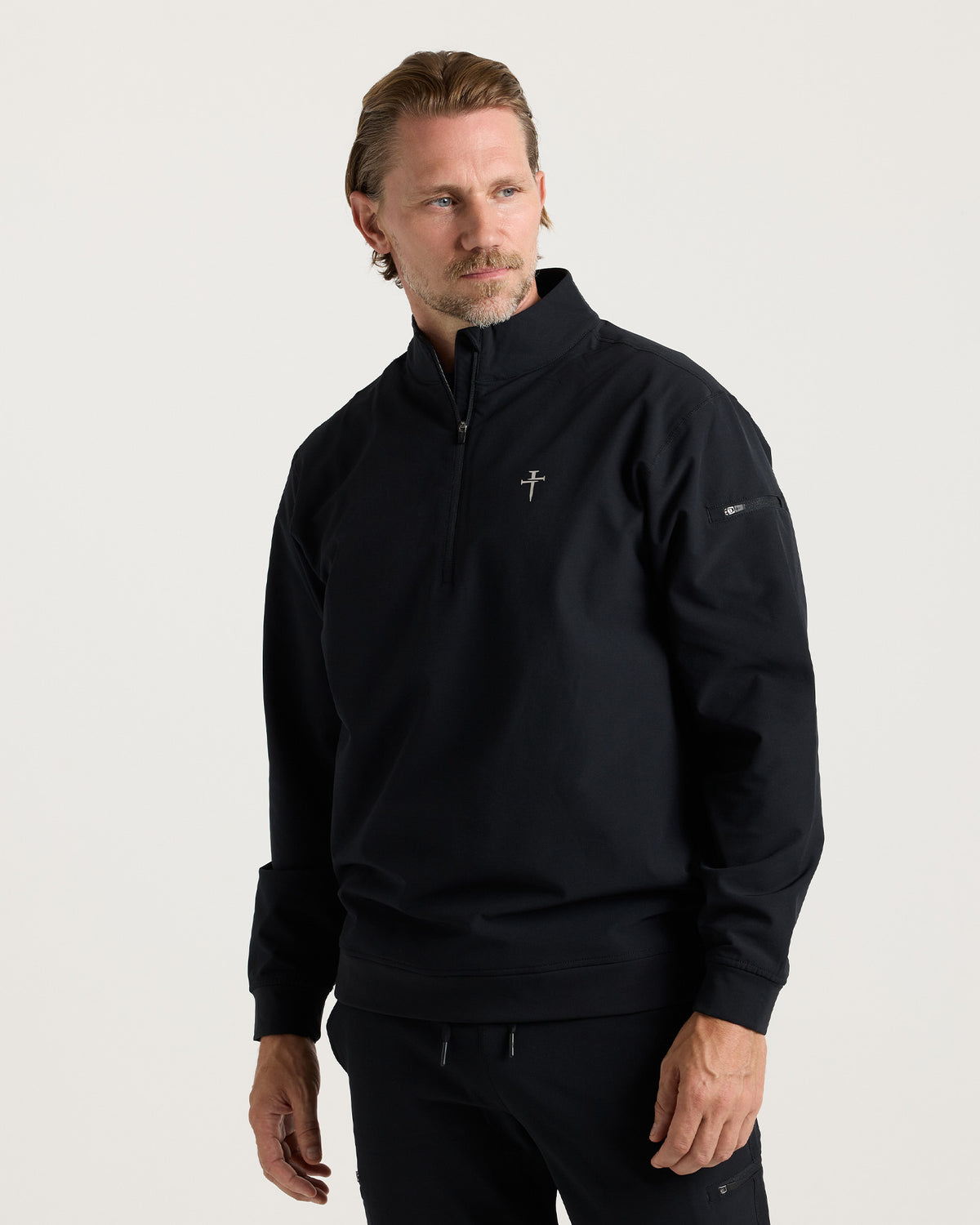 Vanta+ Quarter Zip - Black "Cross"