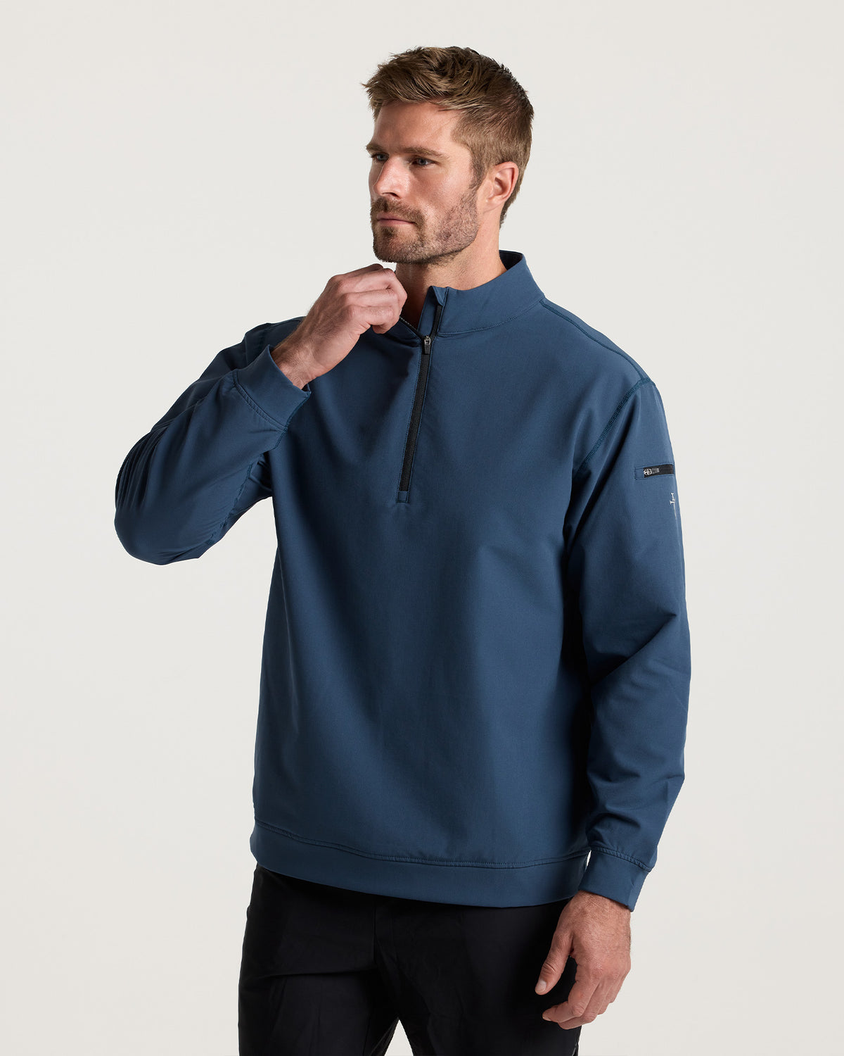 Vanta+ Quarter Zip - Midnight Navy "Minimal"