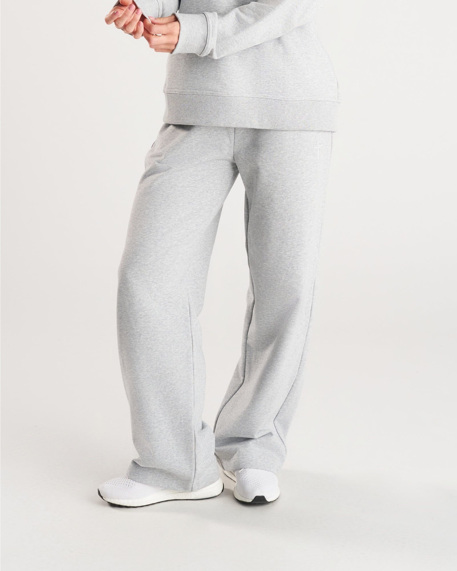 Women's French Terry Straight Leg Pant - Heather Grey