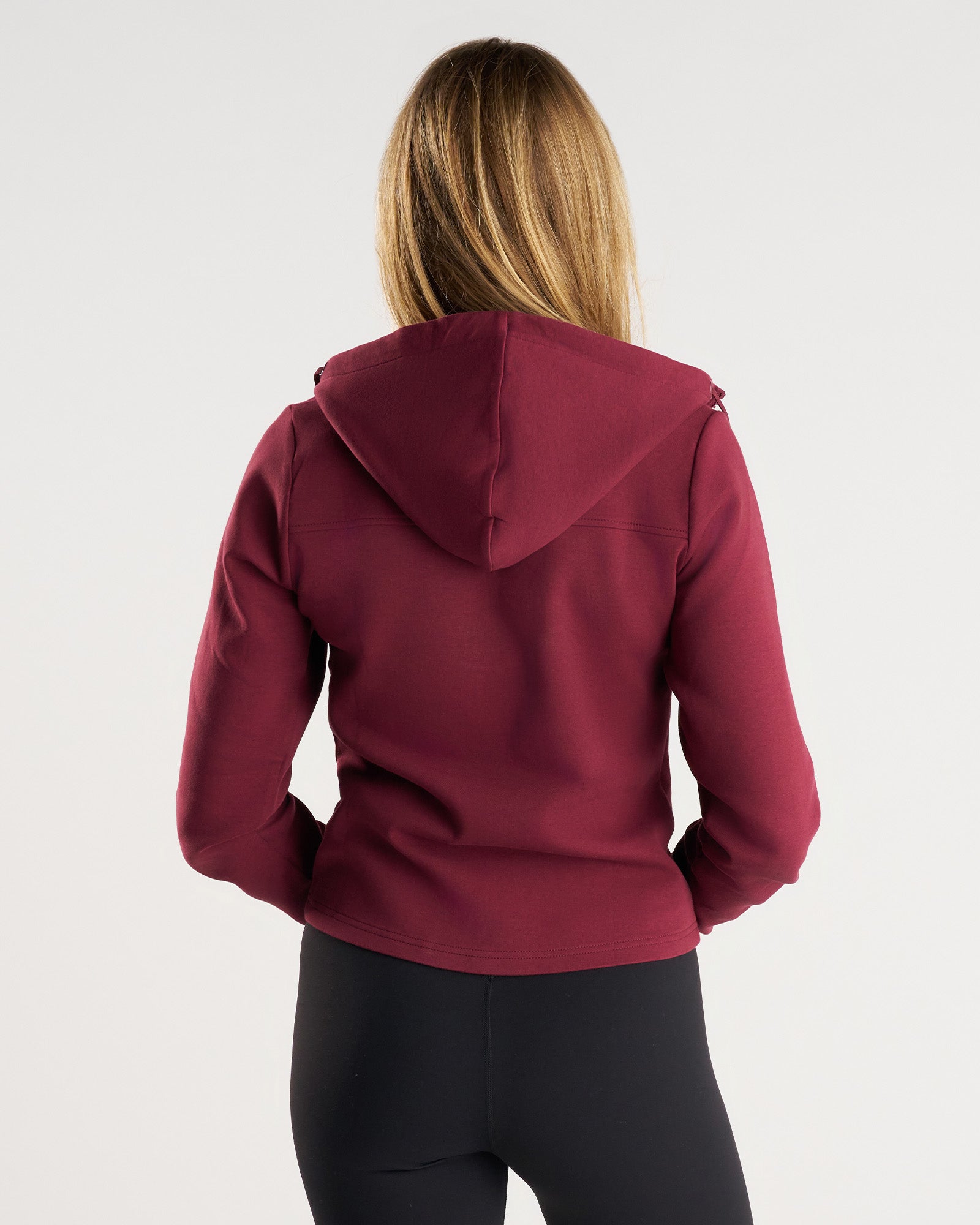 Women's Pro-Tech Full Zip Hoodie - Merlot