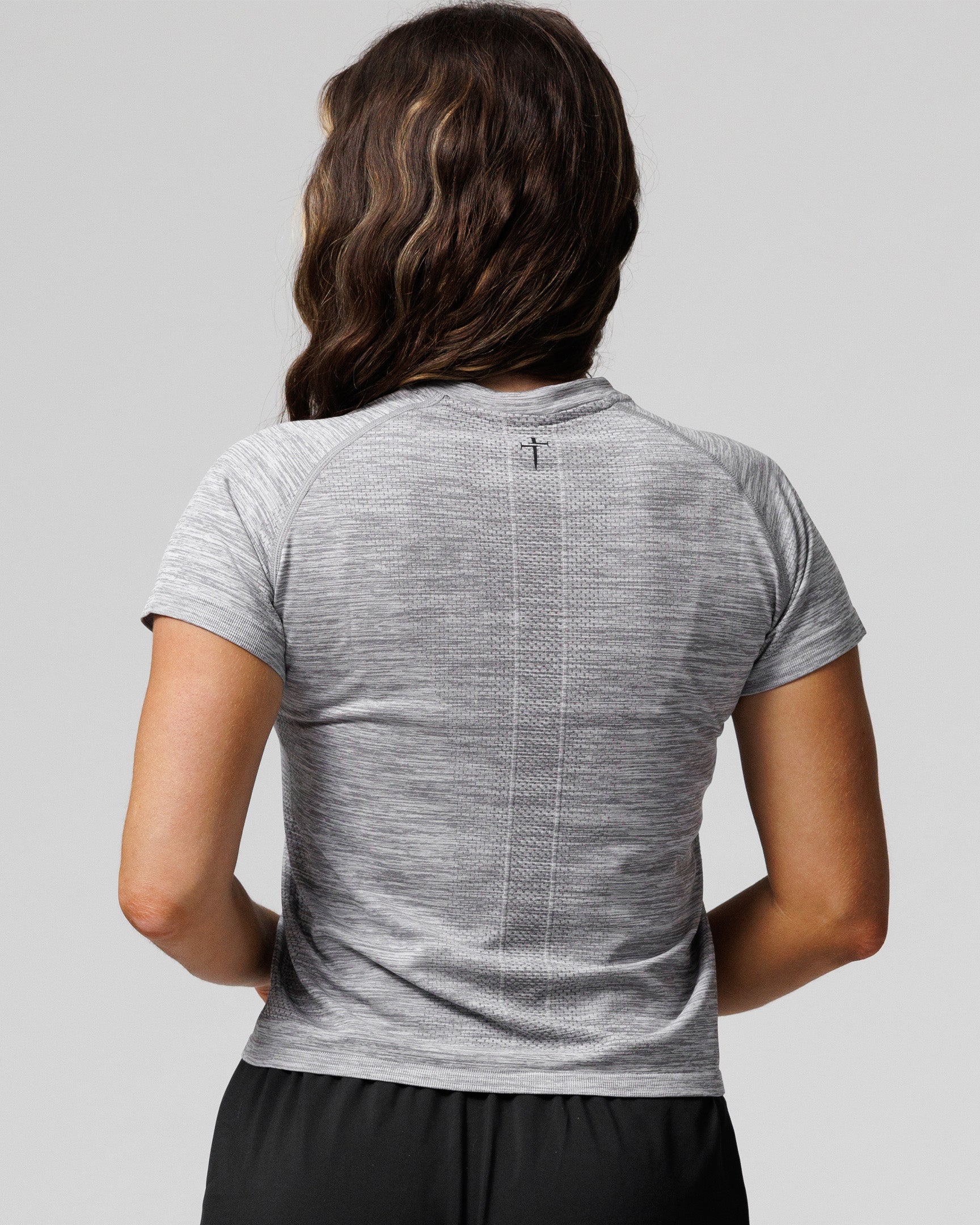 Women's Seamless Tee - Grey Marl