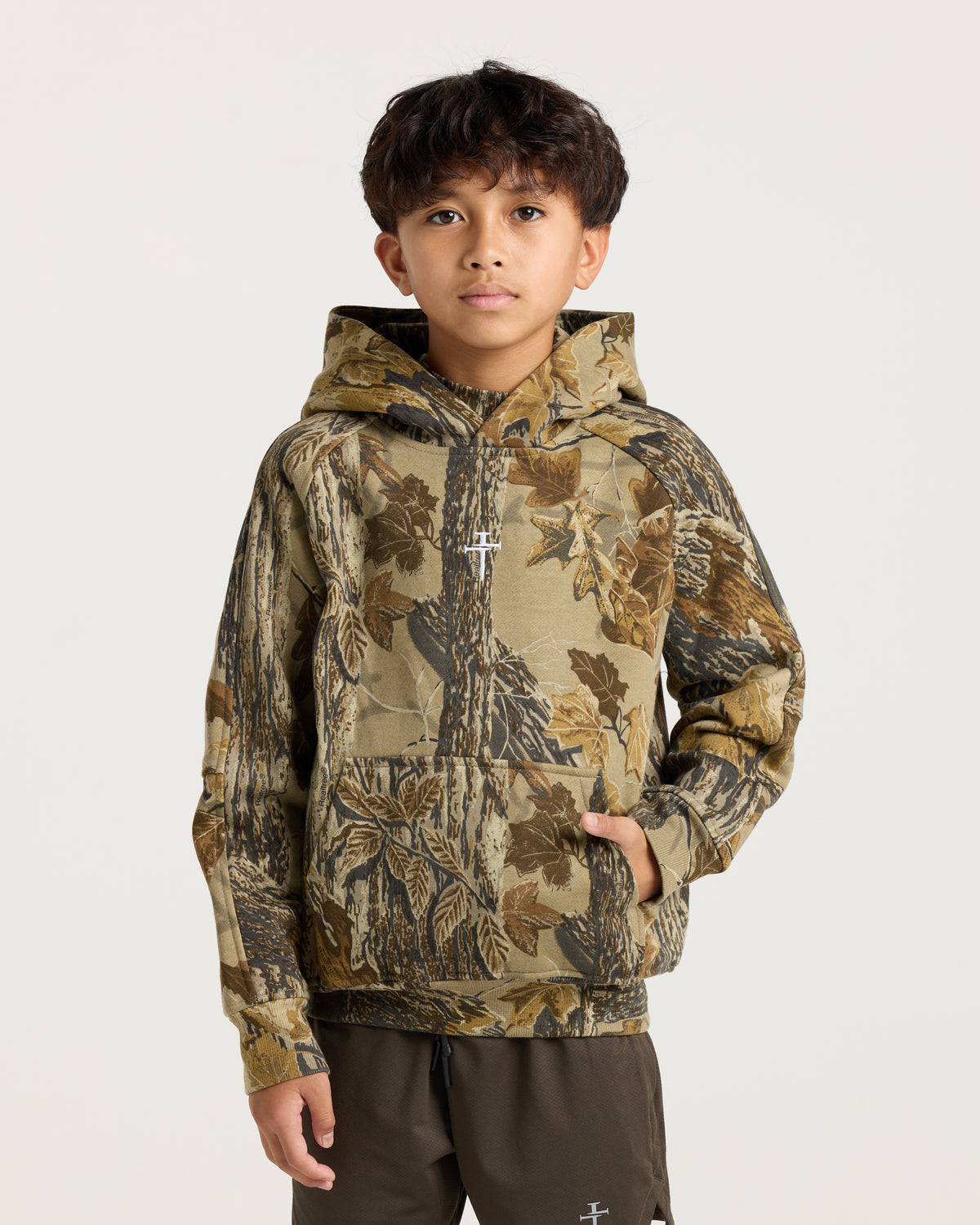 Youth Signature Fleece Hoodie - Realtree Xtra Grey