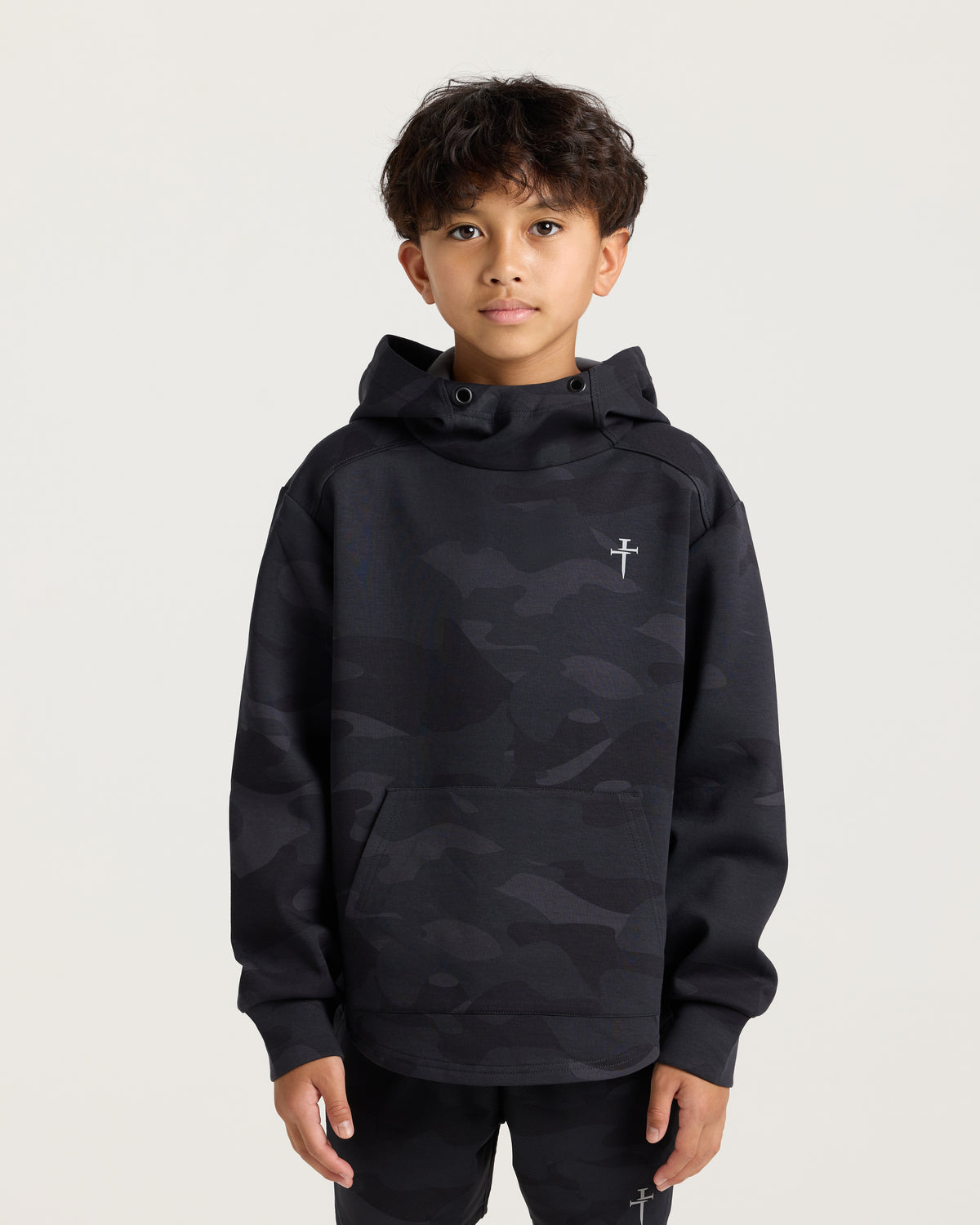 Youth Pro-Tech Hoodie - Black Camo