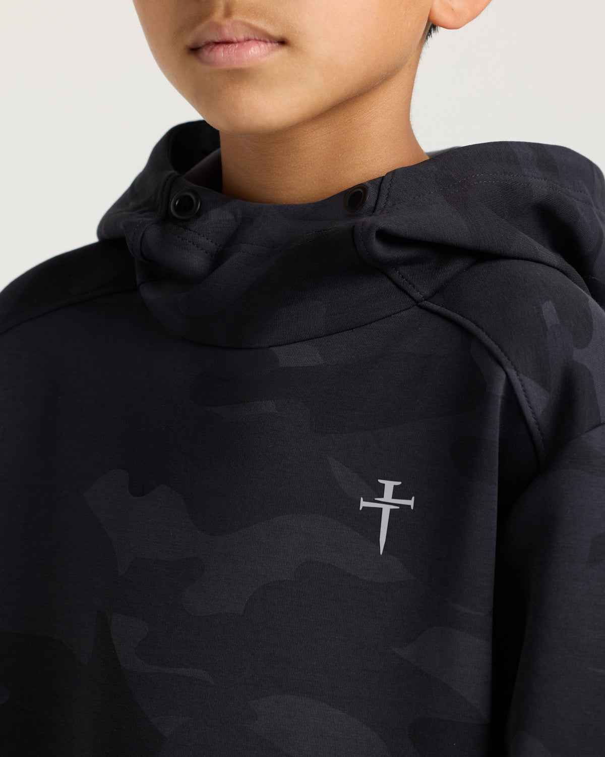 Youth Pro-Tech Hoodie - Black Camo