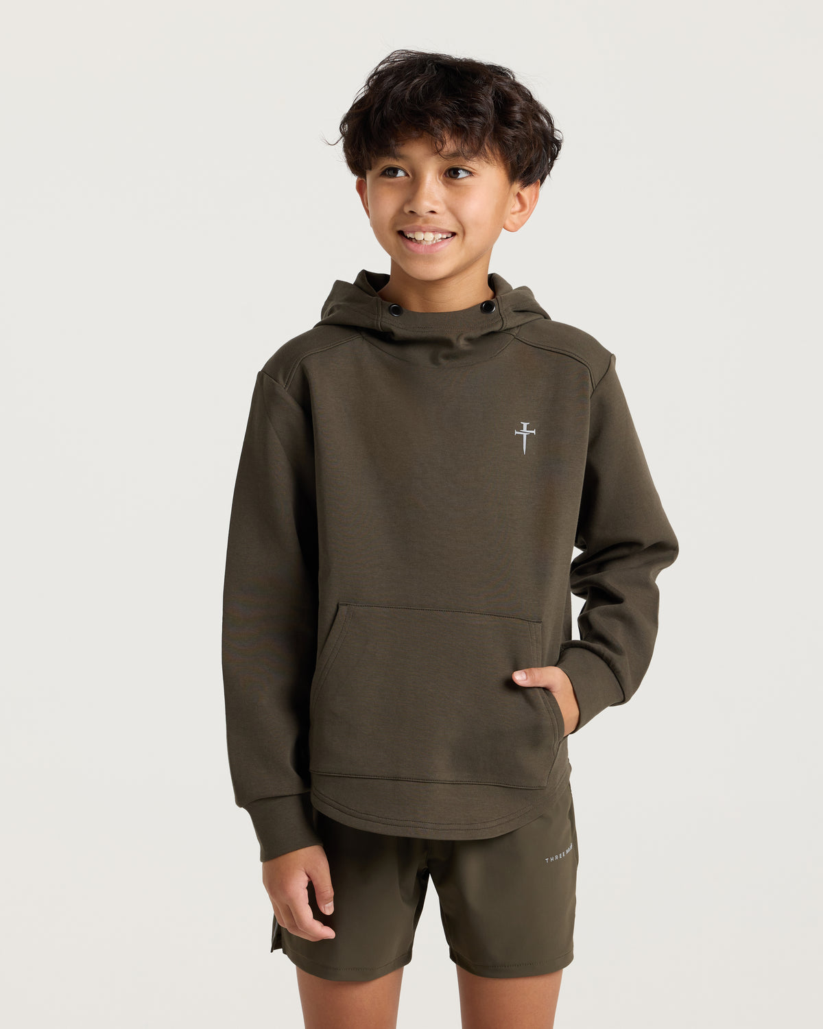 Youth Pro-Tech Hoodie - Burnt Olive