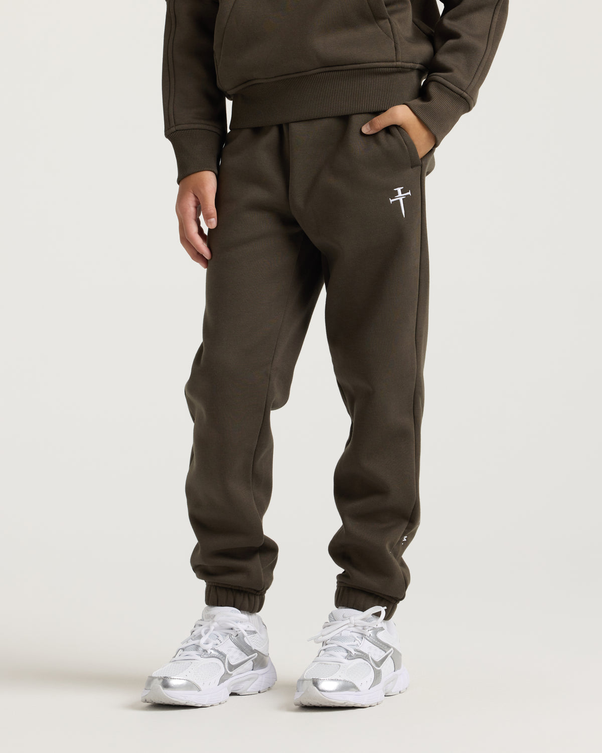 Youth Signature Fleece Sweatpants - Burnt Olive