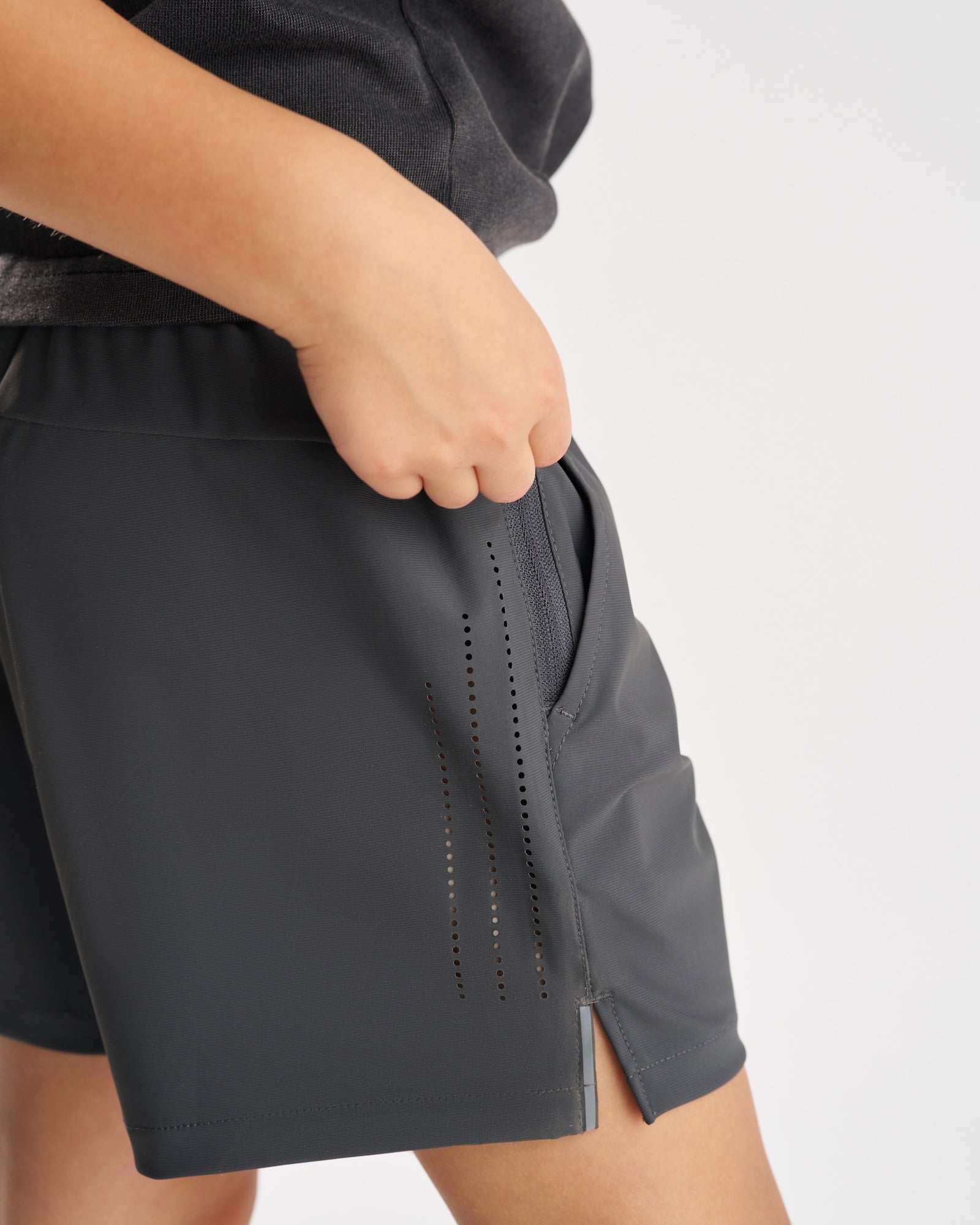 Youth Vapor-Lite™ Hybrid Short - Space Grey