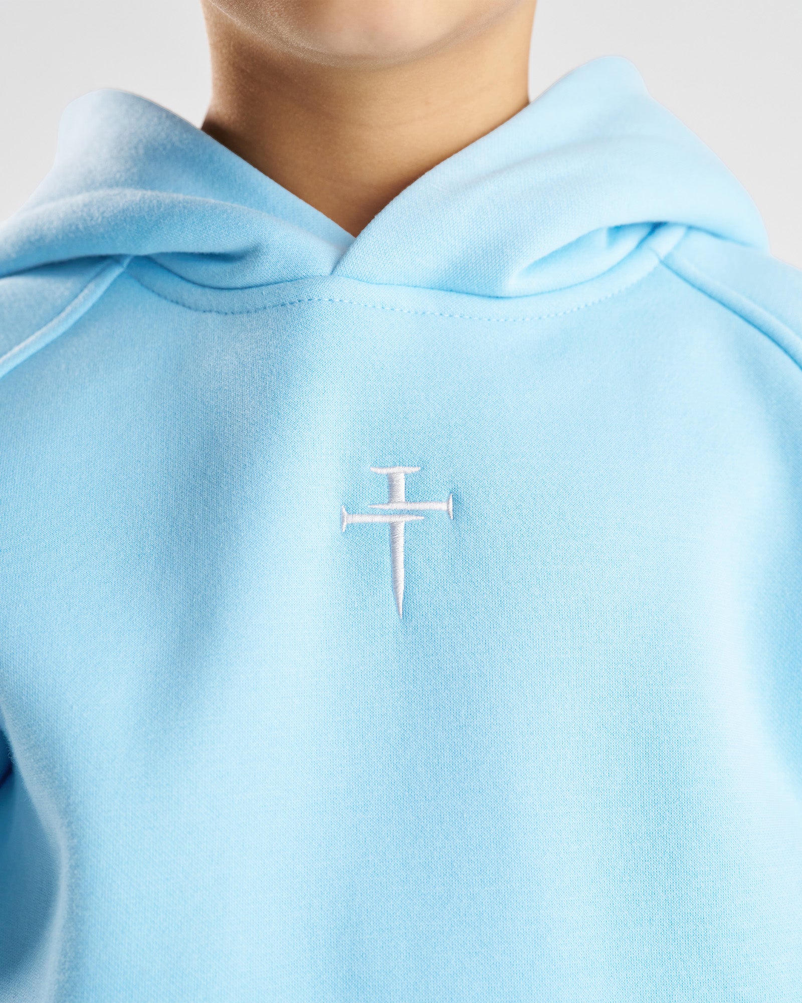 Youth Signature Fleece Hoodie - Sky Blue