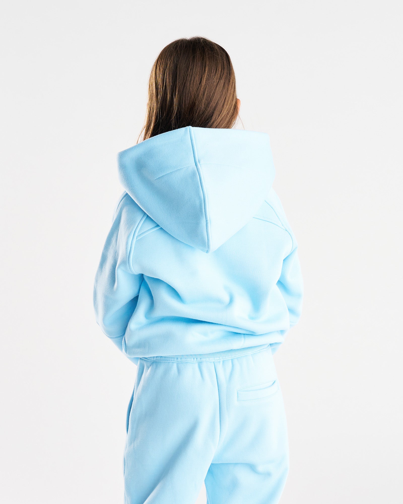 Youth Signature Fleece Hoodie - Sky Blue