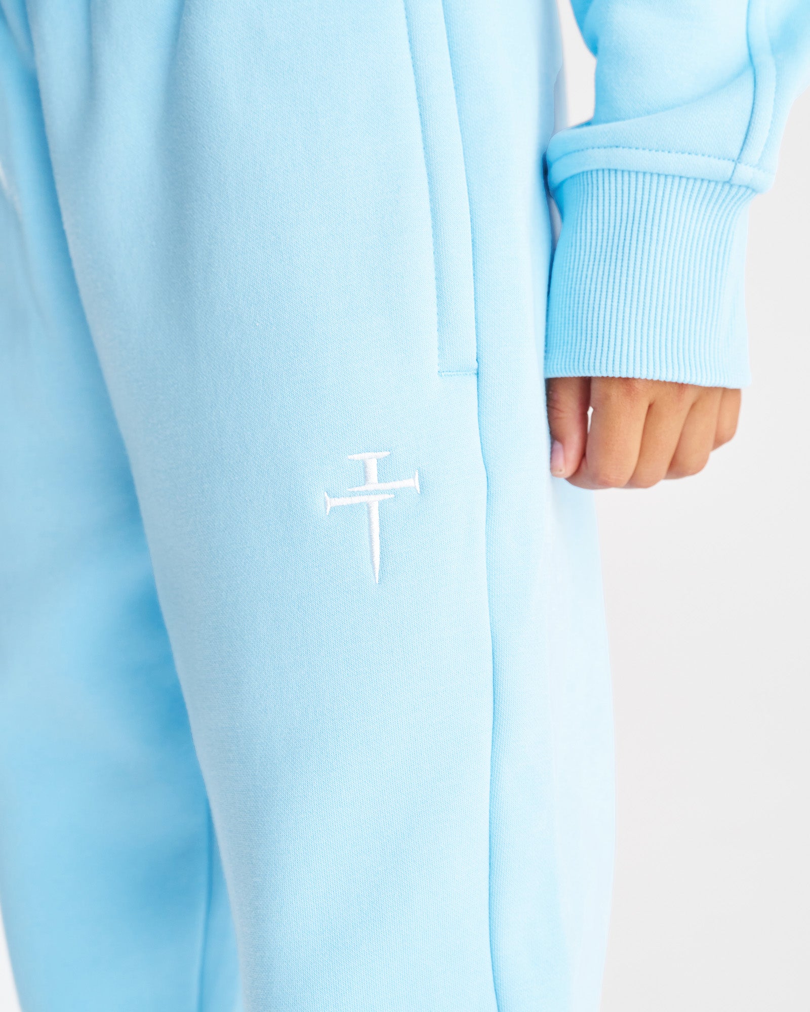 Youth Signature Fleece Sweatpants - Sky Blue