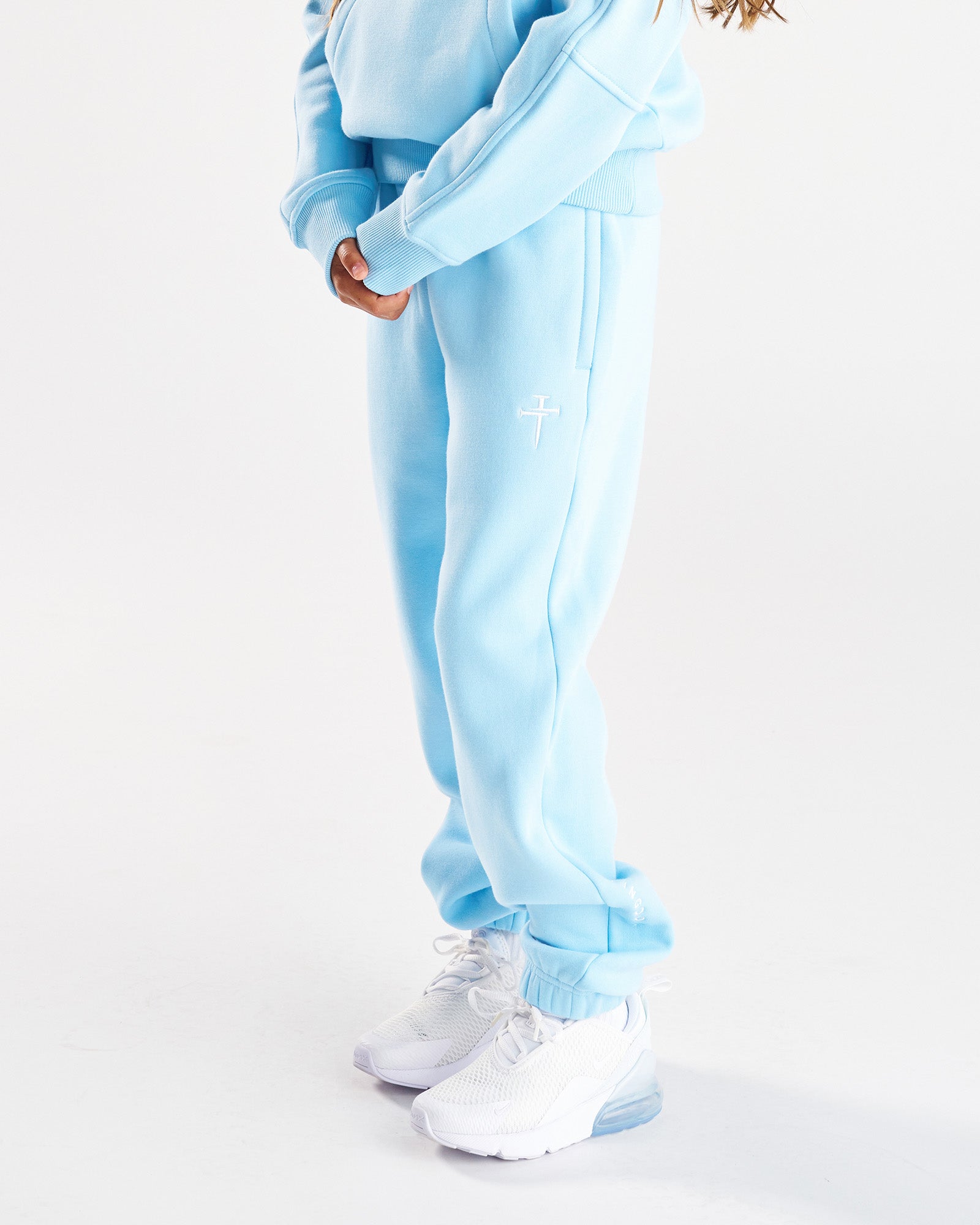 Youth Signature Fleece Sweatpants - Sky Blue