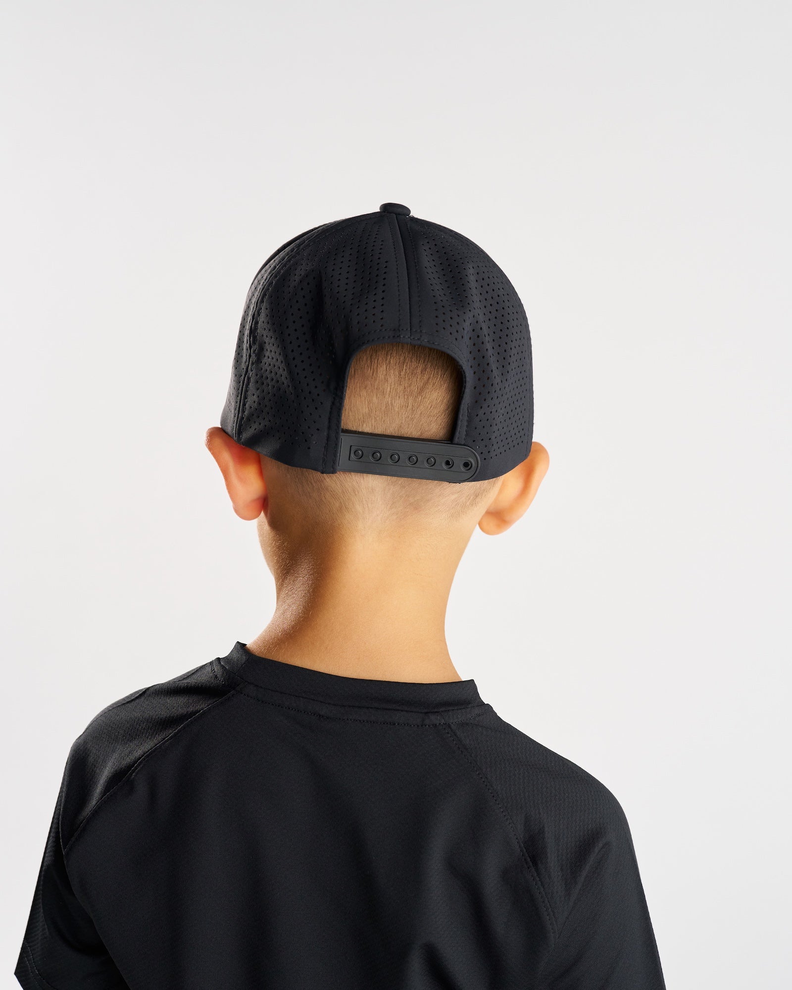 Youth Perforated Hat - Black