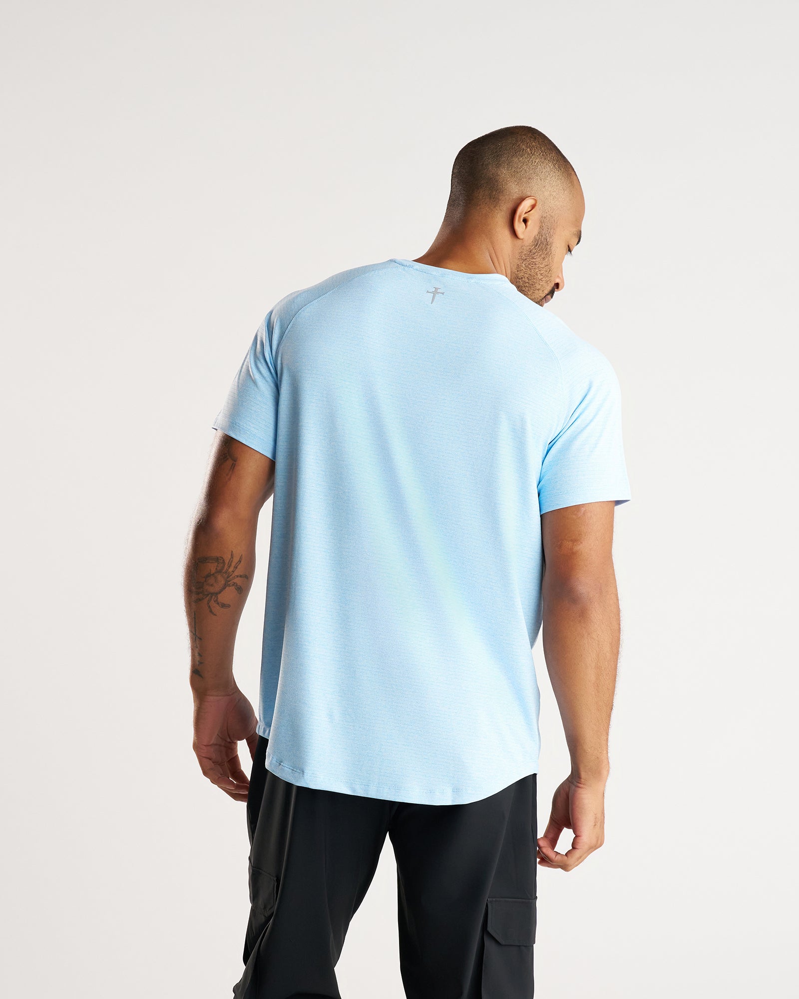Aion-Lite™ Tee "Three Nails" - Sky Blue Marl