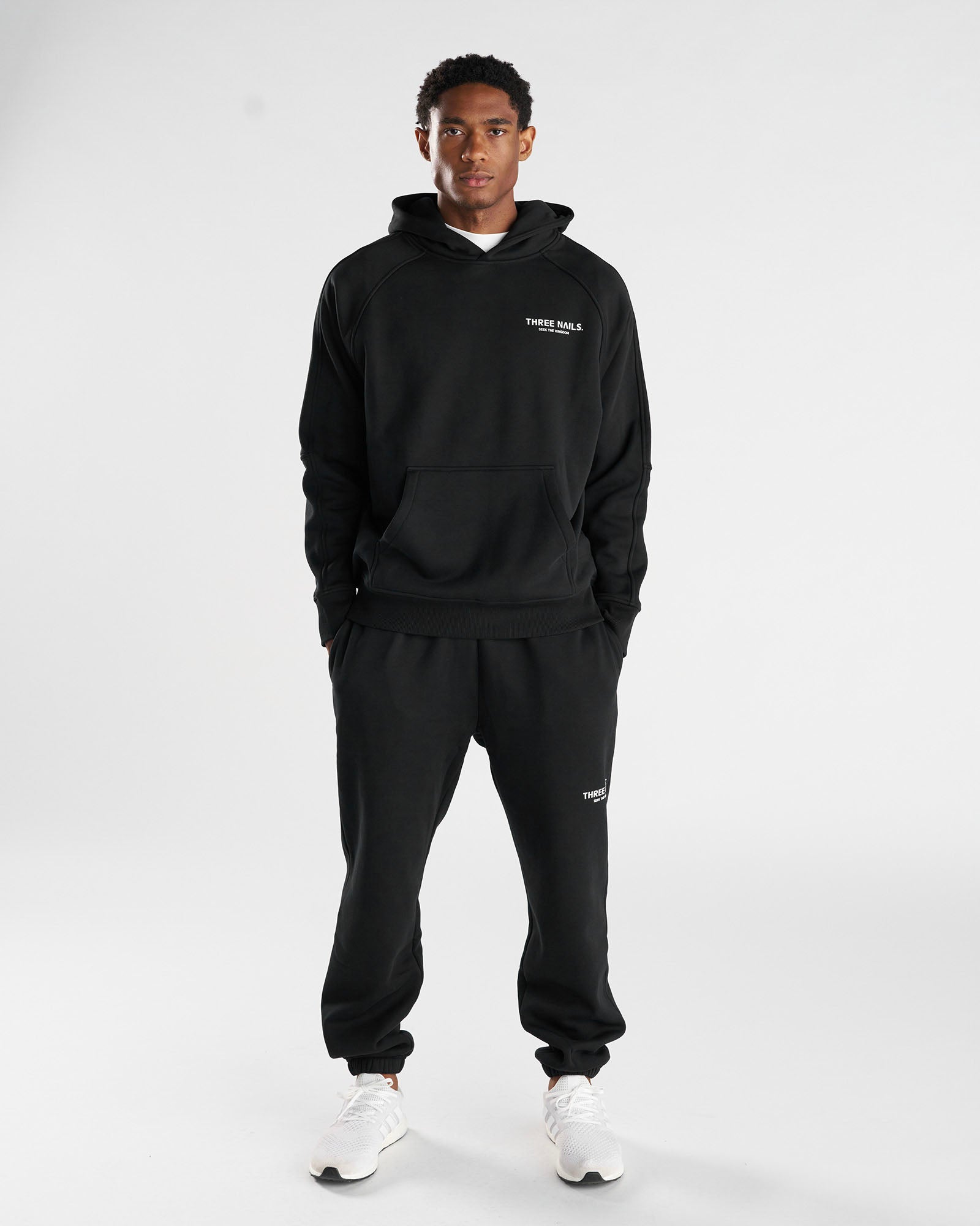 Signature Fleece Hoodie "STK" - Black