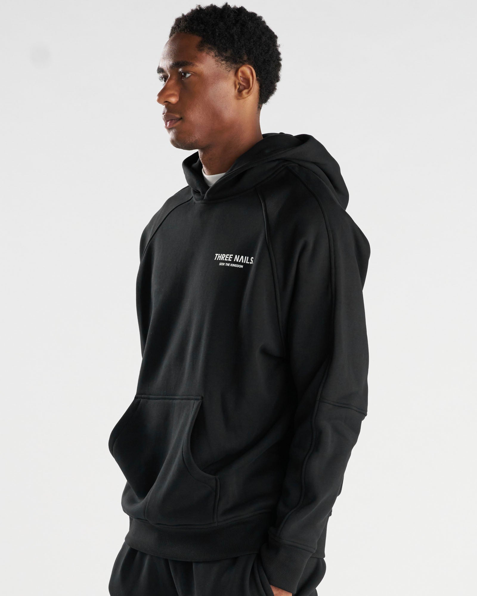 Signature Fleece Hoodie "STK" - Black