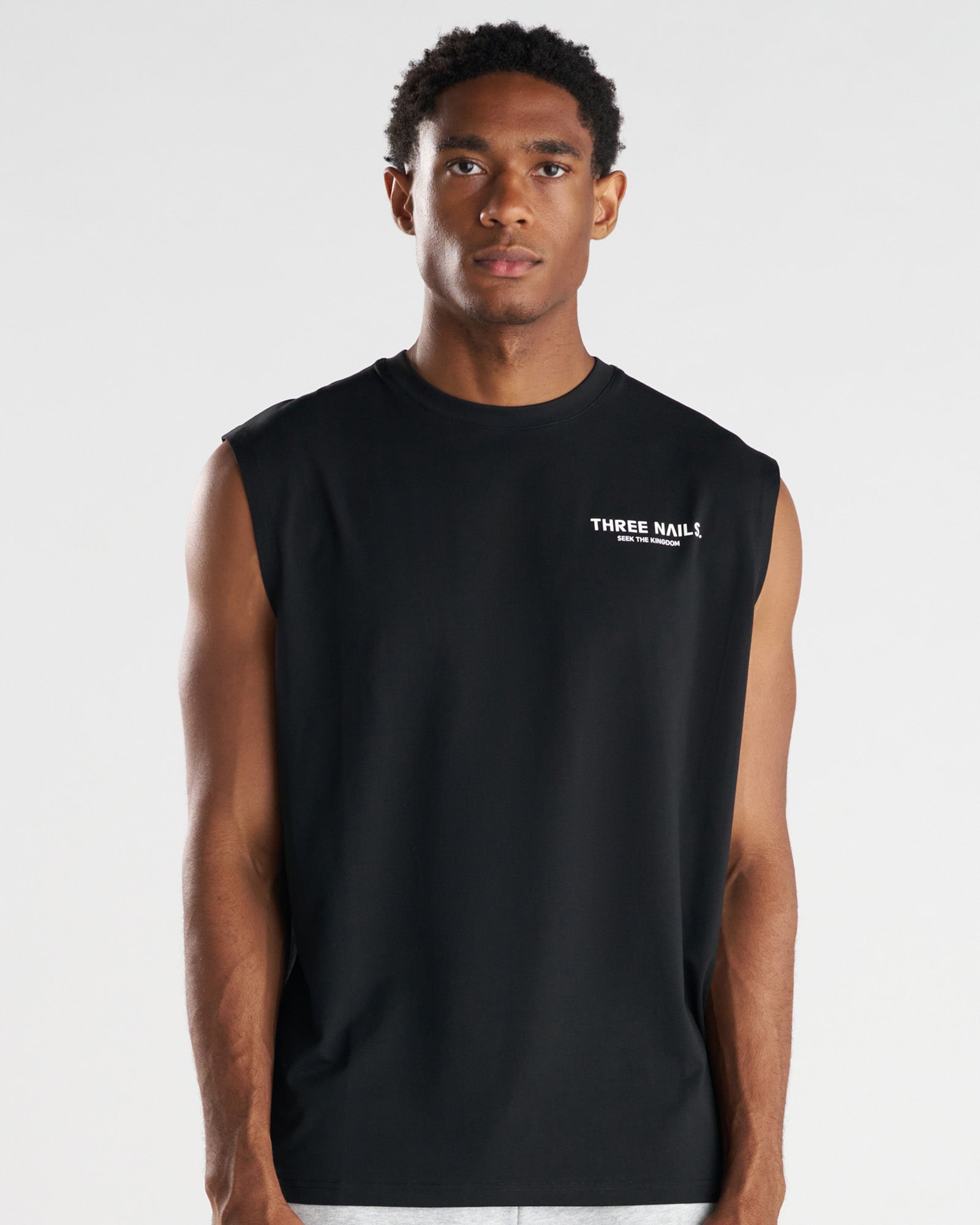 Core Oversized Muscle Tank "STK" - Black