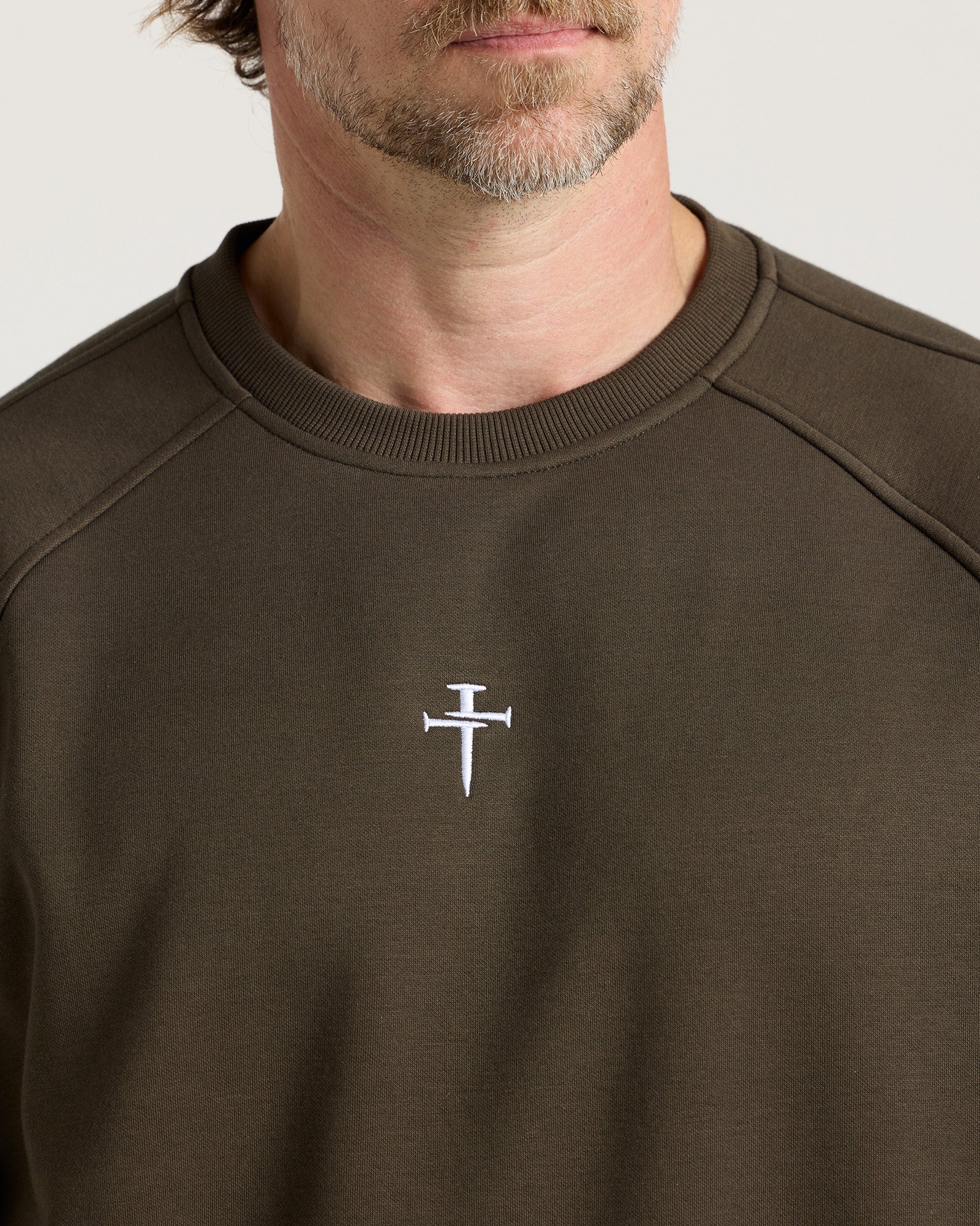 Signature Fleece Crewneck - Burnt Olive