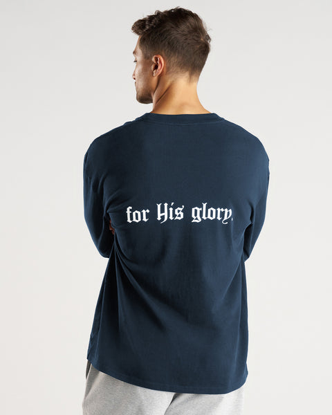トップス CFCL HIGH GAUGE LONG SLEEVE SHIRT 3 NAVY Heavyweight Cotton Oversized Long Sleeve 