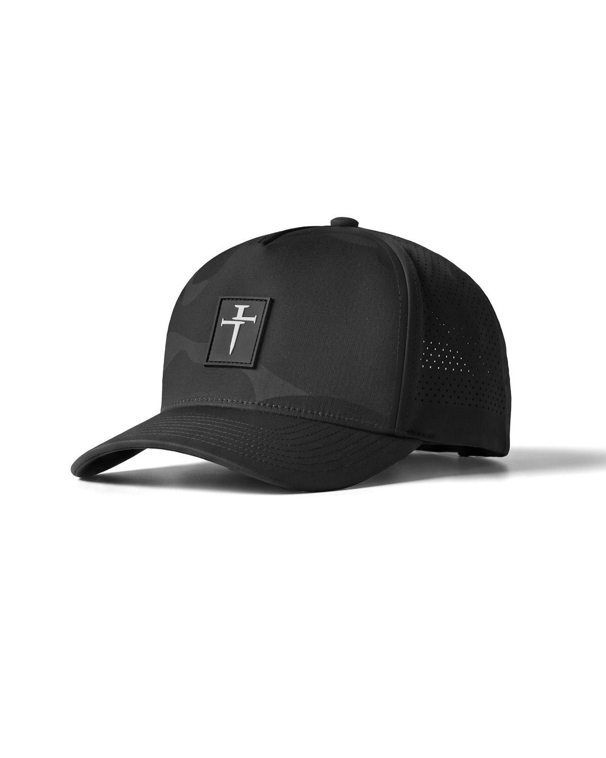 Perforated Hat - Black Camo