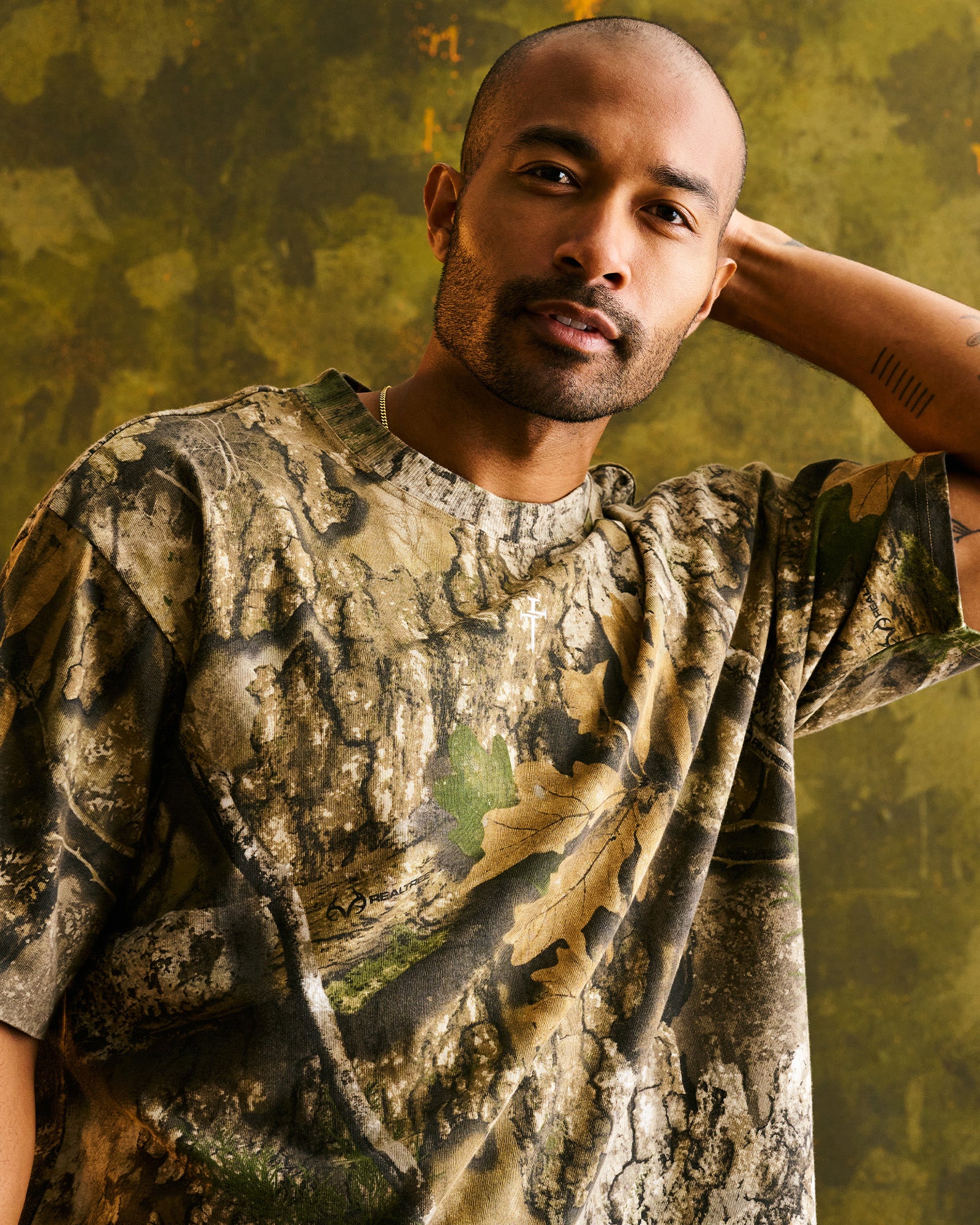 Heavyweight Cotton Oversized Tee “FHG” - Realtree Camo