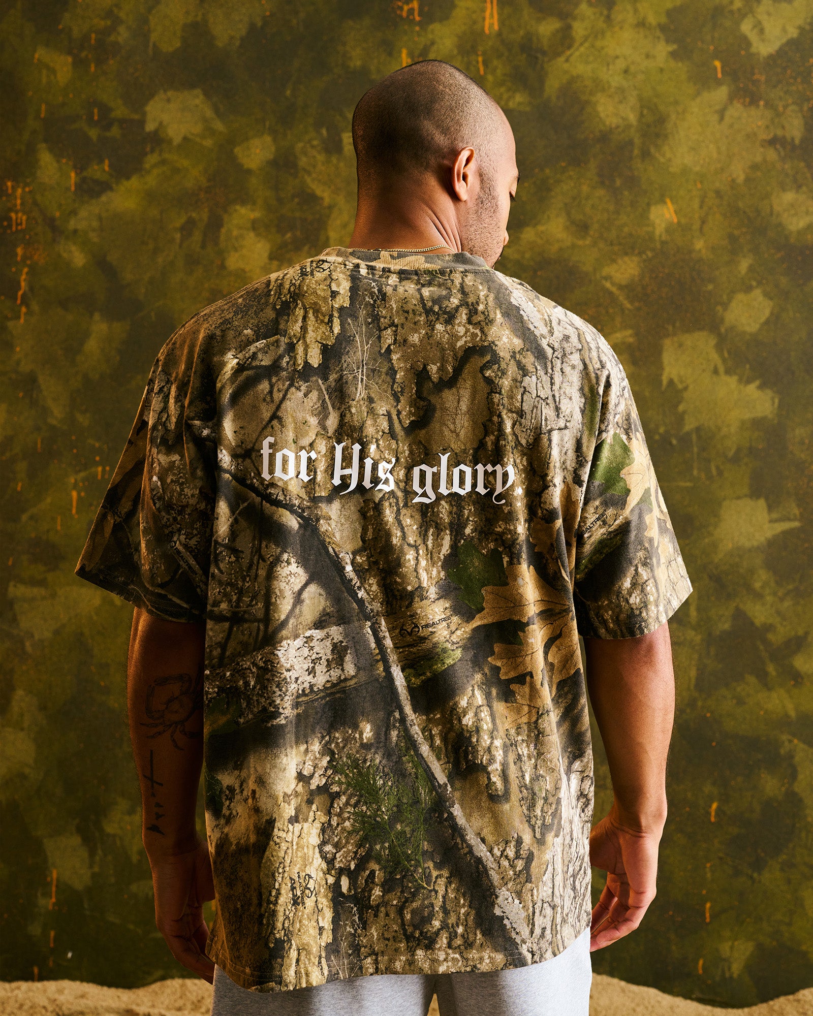 Heavyweight Cotton Oversized Tee “FHG” - Realtree Camo