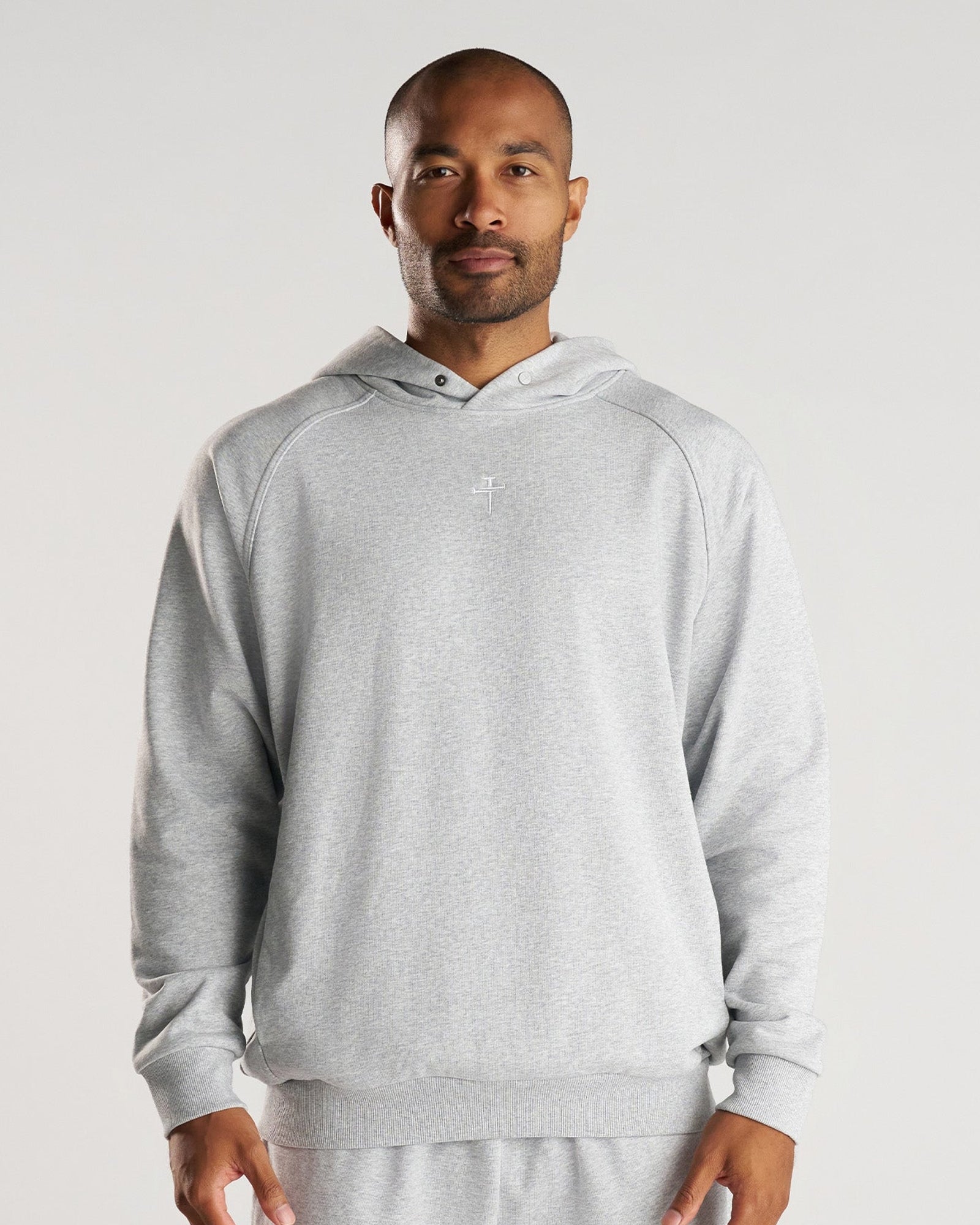 French Terry Hoodie - Heather Grey