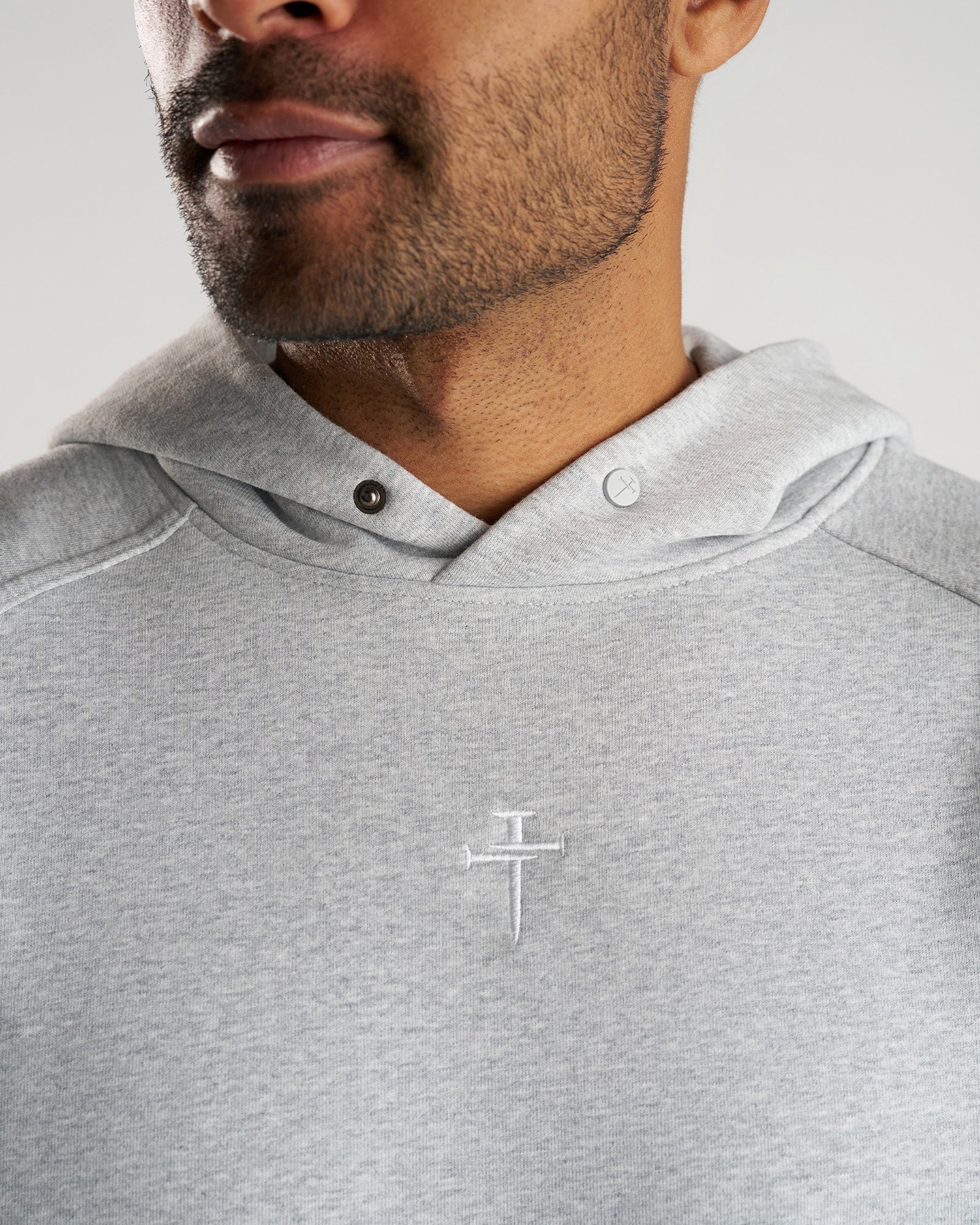 French Terry Hoodie - Heather Grey