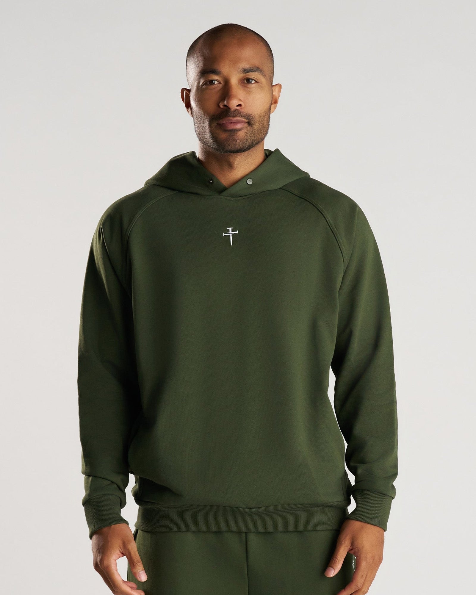 French Terry Hoodie - Dark Pine