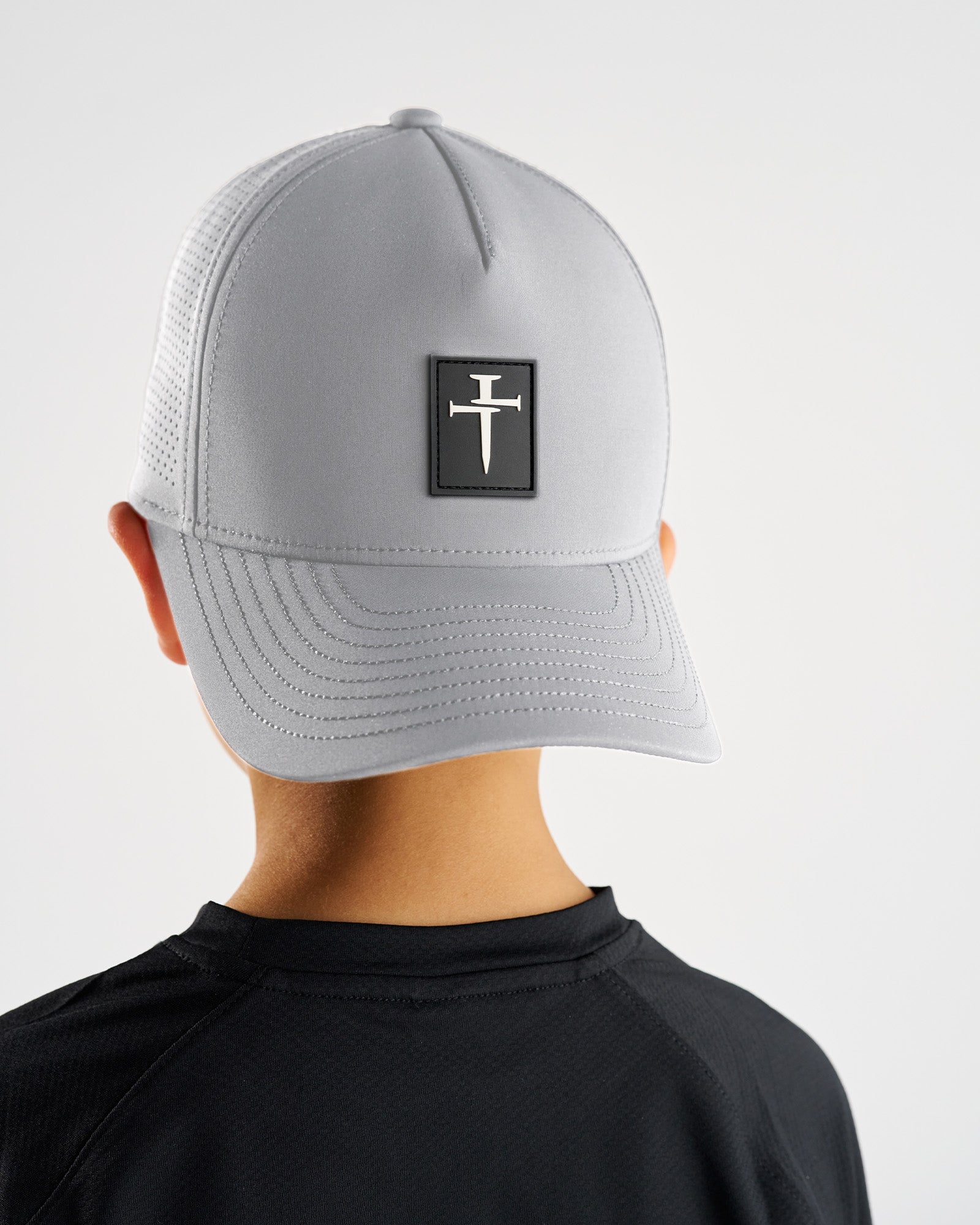 Youth Perforated Hat - Grey